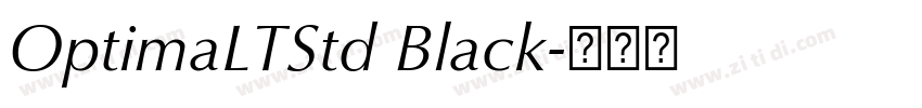 OptimaLTStd Black字体转换
